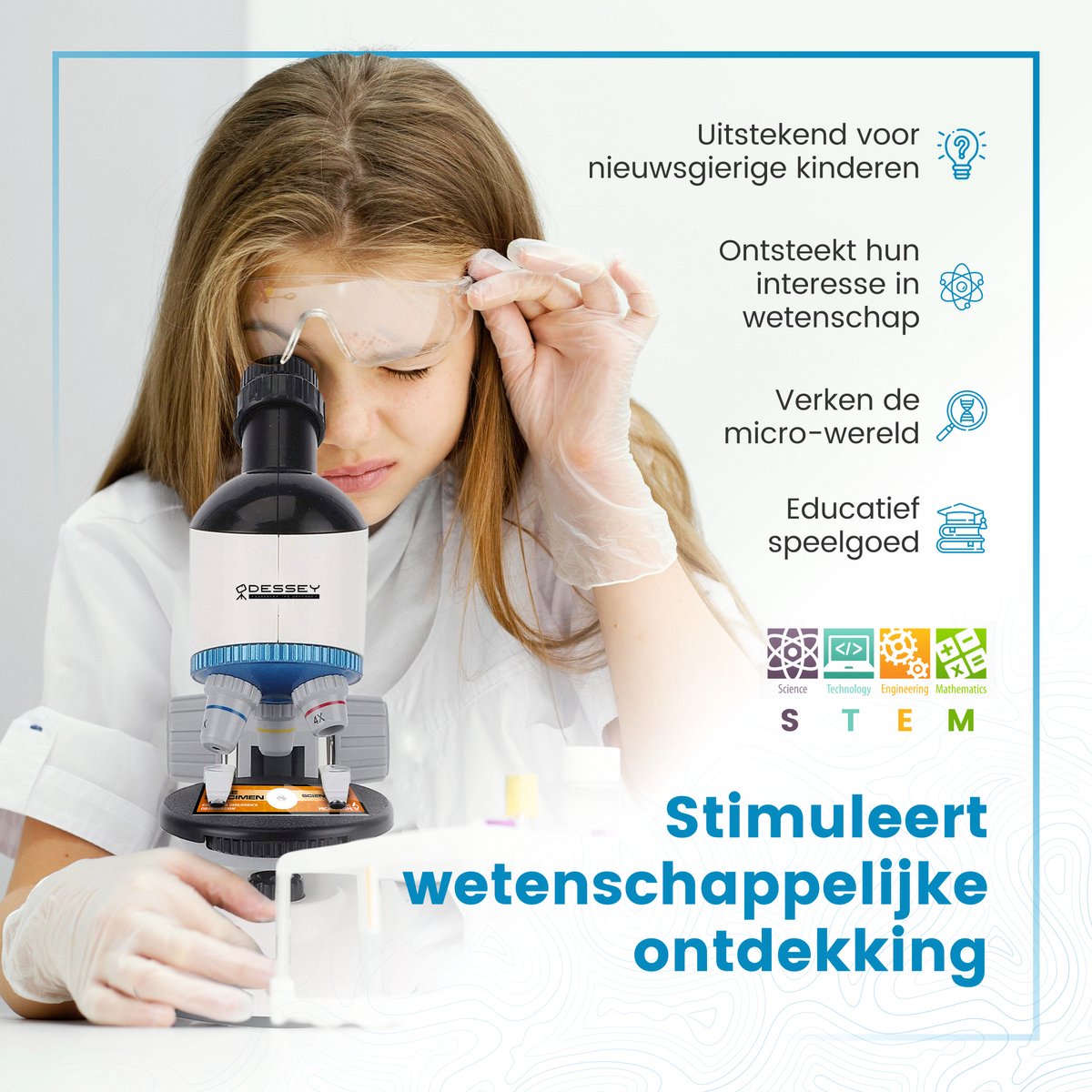 ODESSEY Julius Microscoop – 1200X Vergroting, 360° Roterend, Dubbele LED – 15 x 18 x 27 cm – Zwart