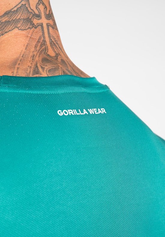 Gorilla Wear Vernon T-shirt - Groen/Blauw - 2XL