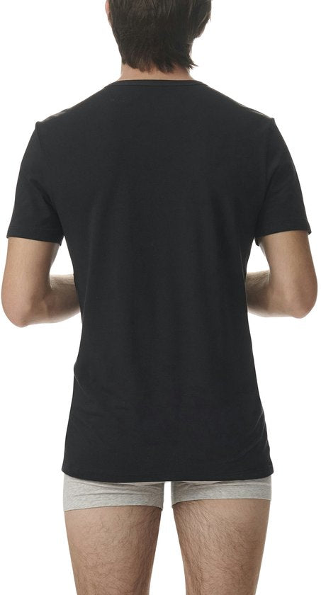 adidas Sportswear 2PK Crew Neck Shirt - Active Flex Cotton - Onderbroek Mannen - 2x zwart