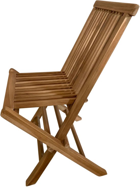 AXI Mina Teak Tuinstoelen – Set van 2 – Opklabare Teakhouten Tuinstoelen voor Buiten – Comfortabele Stoelen – Geschikt voor Tuin en Terras