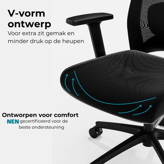 Organess® Ergonomische Bureaustoel – Office Gaming Chair - Bureaustoelen voor Volwassenen – Game Gaming Stoel - Max. 150 kg