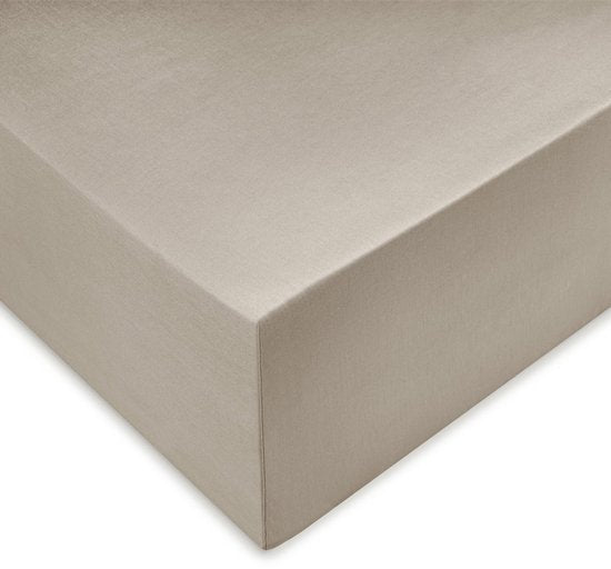 Zohome Hoeslaken Satinado - Onderlaken 1 persoons - 90x200 - 100% Katoen-Satijn - Grijs