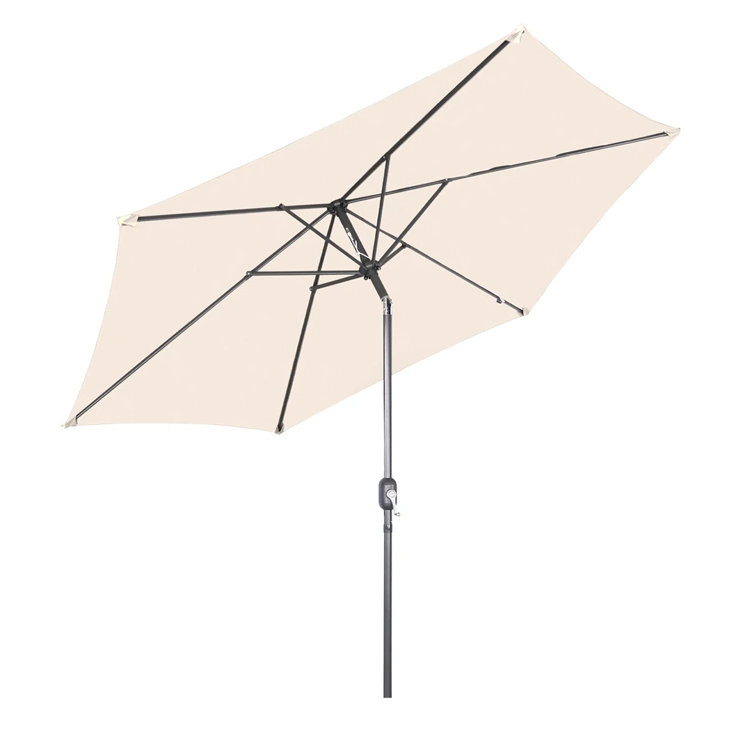 Angel Living 300cm Zweefparasol Rechthoekig - Parasol met Kruisvoet en Draaibare Arm - Rood