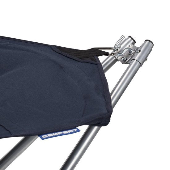 Campart Hangmat met Standaard BE-0640 - Opvouwbaar en lichtgewicht - Stalen Frame - Draagvermogen 150 kg - Inclusief opbergtas - Blauw