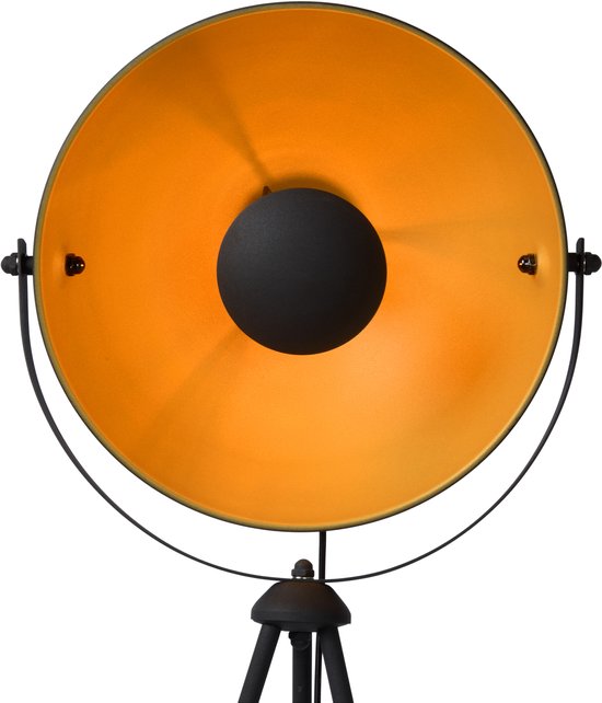 Lucide ALVARO - Vloerlamp - 1xE27 - Zwart