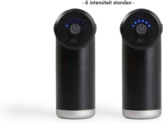 Rebblo Massage Gun - Sport en Relax Massage Apparaat - Elektrisch Massagegeweer - Massagepistool met 6 Snelheden en 4 Massageknoppen - 24 W - 1800 mAh
