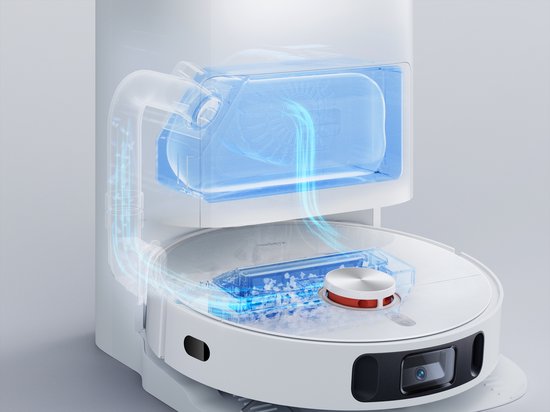Xiaomi Robot Vacuum X10+ EU - Dubbele roterende moppen - geschikt voor water - LiDAR detectie werkt ook 's nachts - geavanceerde 3D ToF en RGB camera - basisstation maakt de robot schoon en droog