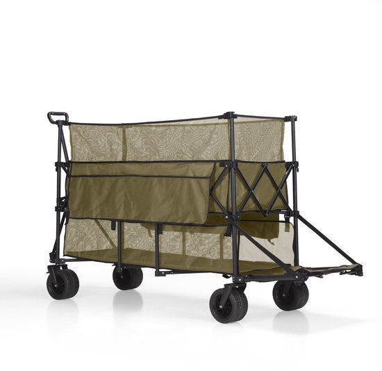 Mr. Fold Bolderkar XXL - opvouwbaar - 600L - 300KG - Groen - all-terrain wielen