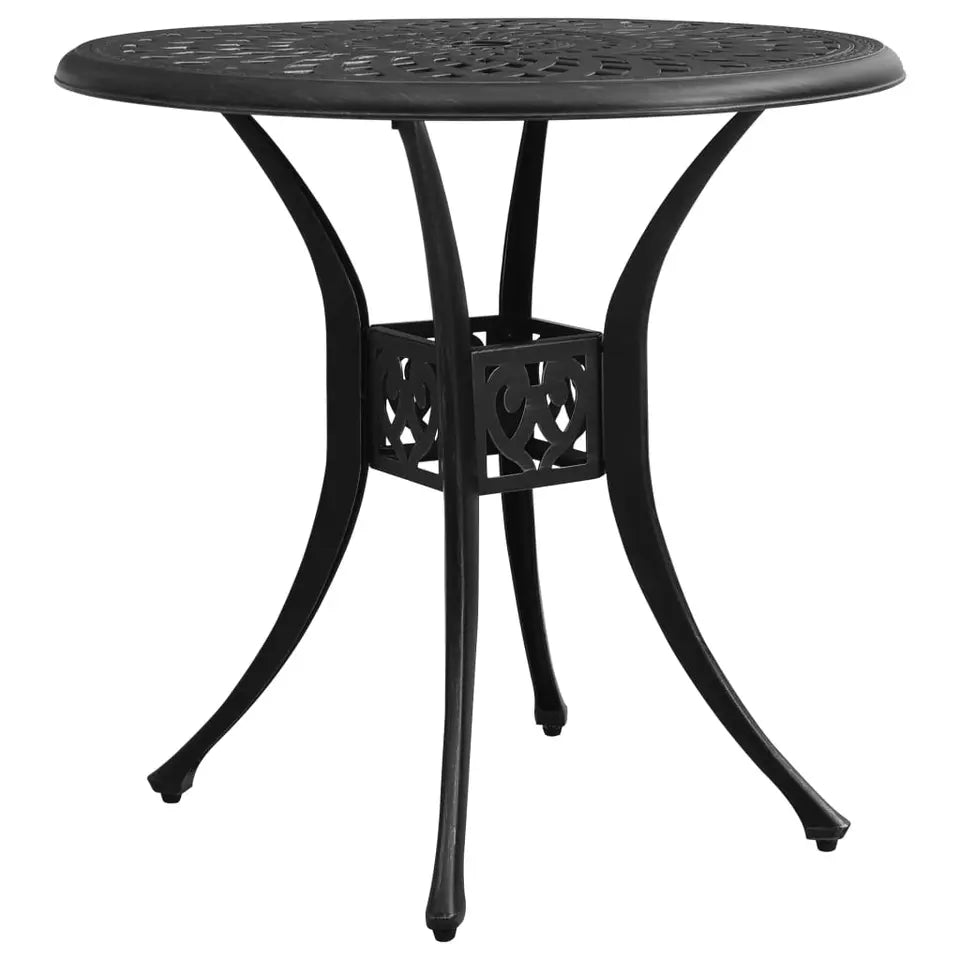 Yaheetech Bistrotafel Ø78 cm - Gegoten Aluminium - Parasolgat - Brons