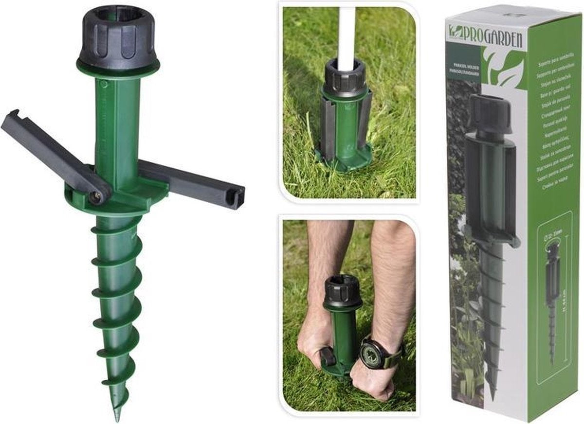 Pro Garden® Parasolstandaard Schroefmodel | 44 cm