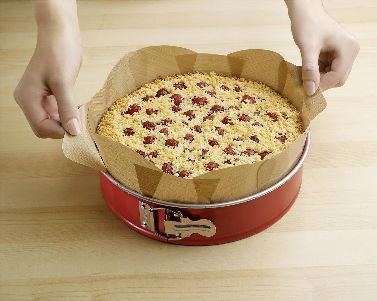 WENKO Herbruikbare Antiaanbak Bakfolie - 40 x 35 cm - Tot Ø26 cm - Hittebestendig tot 260°C