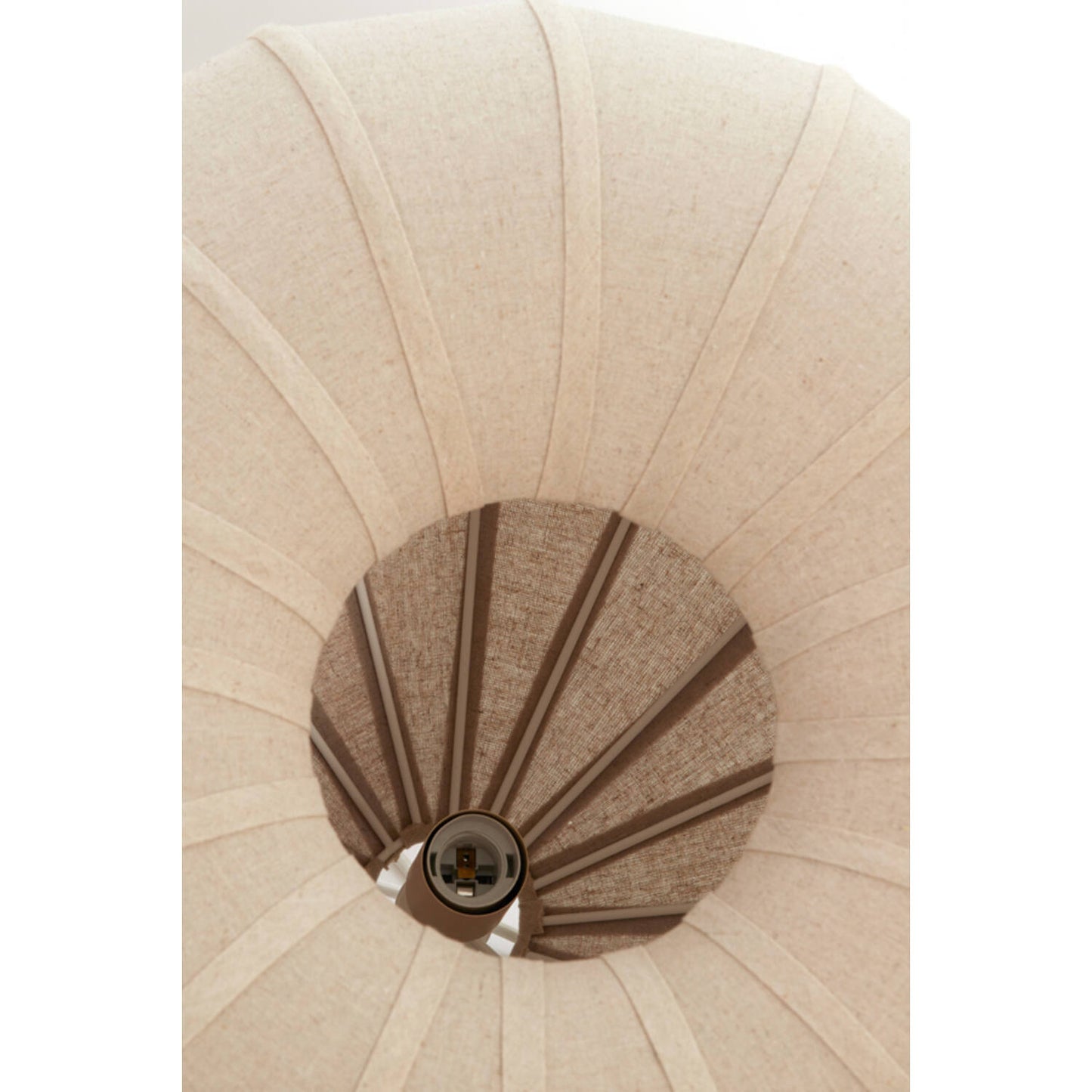 ZUBEDA Hanglamp - Ø60x42,5 cm - linnen naturel