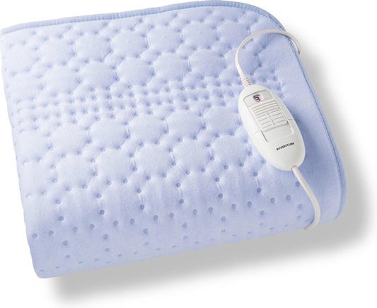 Inventum HN136I - Elektrische onderdeken - Warmere voetenzone - 1 persoons - 150x80 cm - Fleece - Lichtblauw