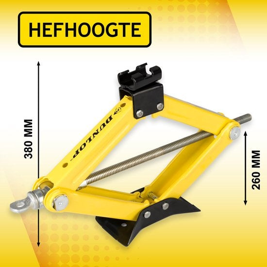 Dunlop Krik - Mechanisch - Hefvermogen 1,5 Ton - Lifthoogte 26-38 cm