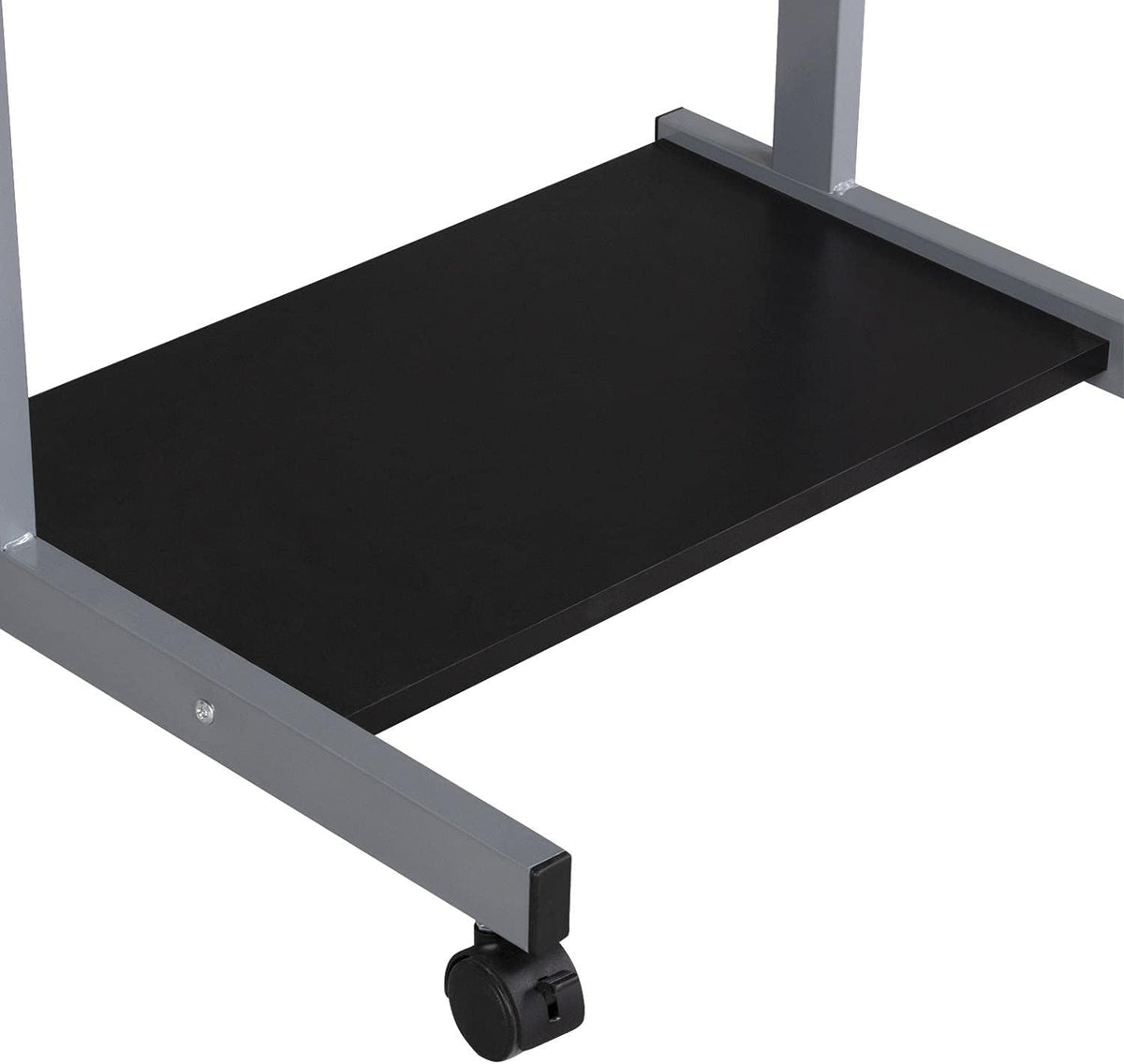 Yaheetech klein Mobiel Computerbureau 56 x 51 x 80 cm - Zwart - met wielen