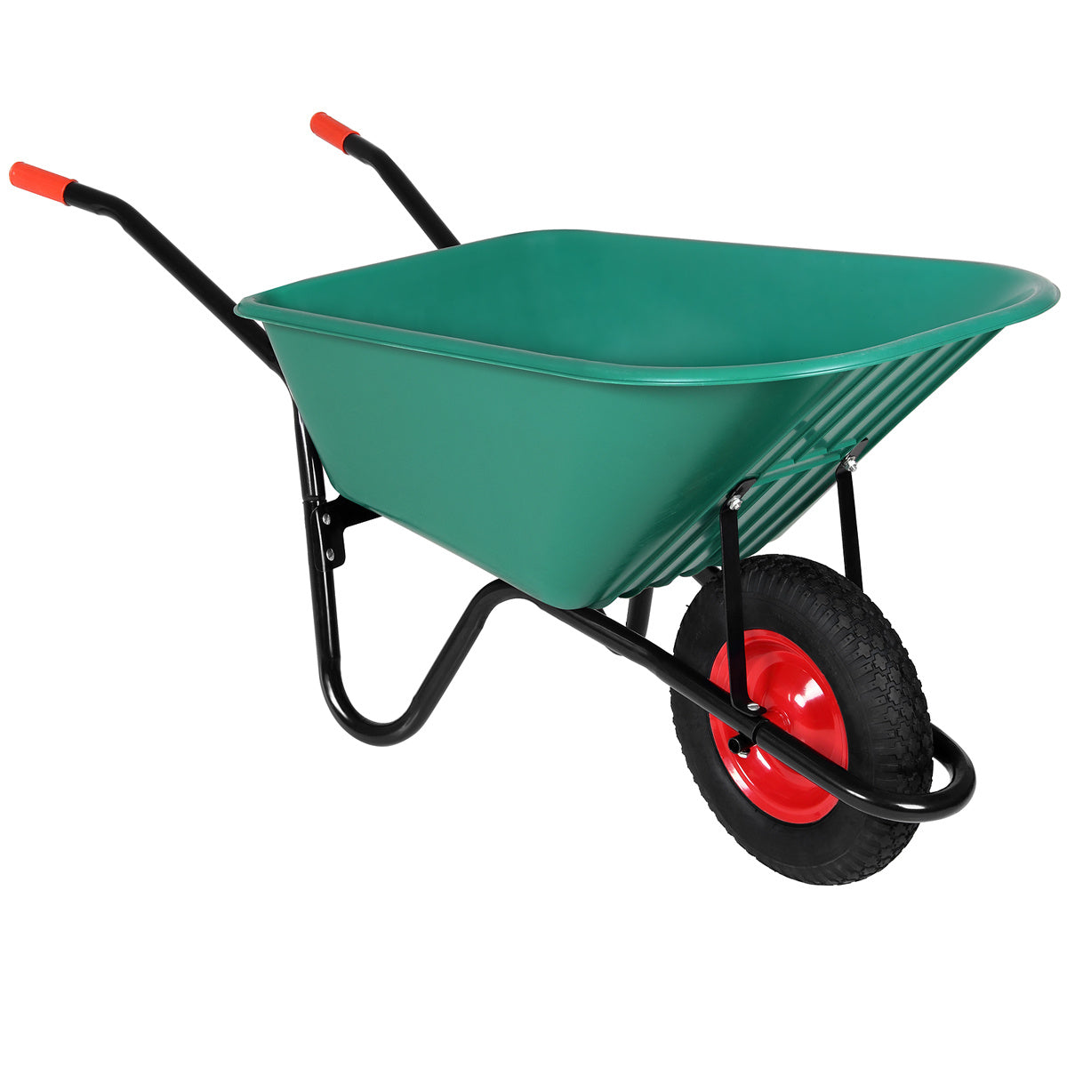 Gardebruk Kruiwagen 100 L - Kunststof Kuip – tot 150KG Groen