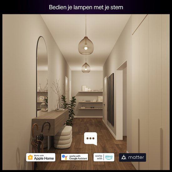 Philips Hue Essential LED lamp - E27 fitting - bevat 3 lampen - aanpasbaar wit en gekleurd licht - standaard lampvorm - slimme verlichting