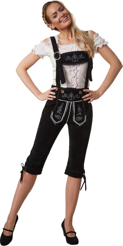 Dressforfun Lederhose Tegernsee XL - verkleedkleding kostuum halloween verkleden feestkleding carnavalskleding carnaval feestkledij partykleding - 302818
