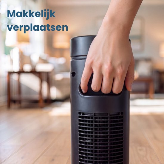 Auronic Torenventilator - Met Afstandsbediening en Timer - Ventilator - 60° Oscillatie - 76 cm - Zwart