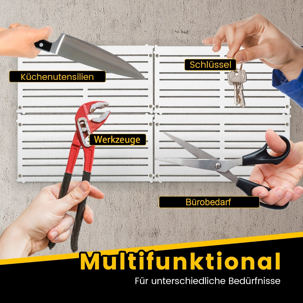 Coast magnetische gereedschapshouder Wall 4 Toolplaten 32 Sterke magnetische strips