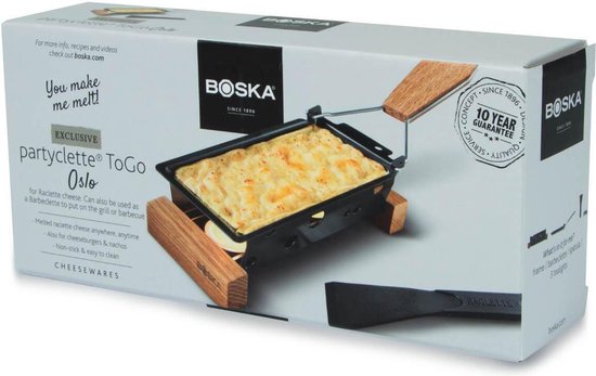 Boska Partyclette Oslo - Raclette set - Eikenhout - Anti-aanbaklaag