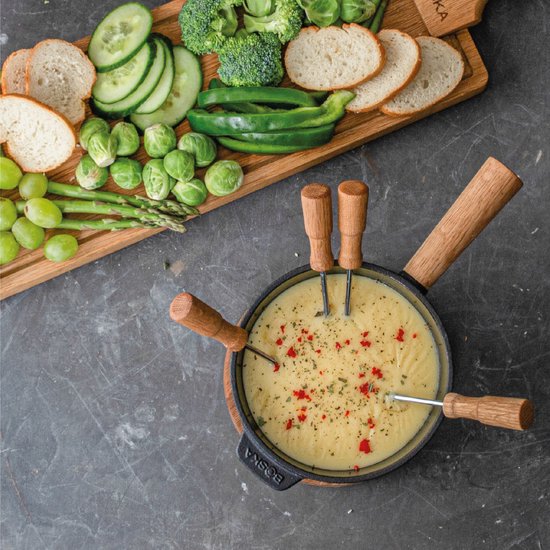 Boska Fondueset Pro S - Kaas fondue - voor 350 gram Kaas - 700 ml