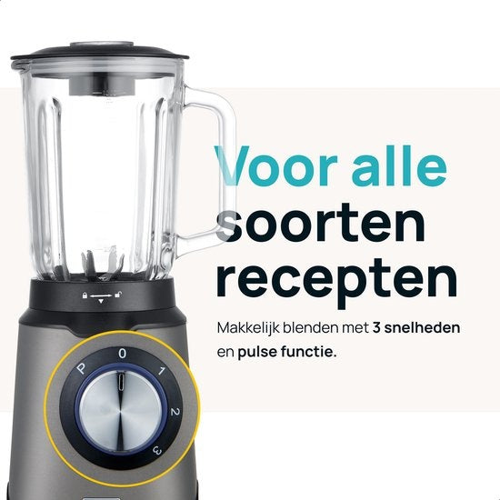 MOA Special Edition Titanium Blender - Krachtige Blender - 1,5 liter - 1000 Watt - TB61T