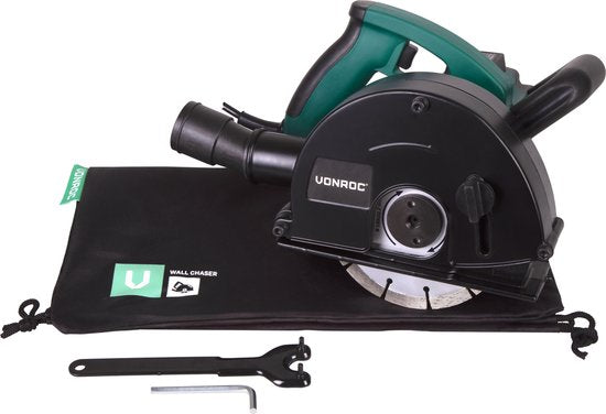 VONROC Muurfrees – max. 29 mm Sleufbreedte – 1700 W – Ø150 mm – Zwart