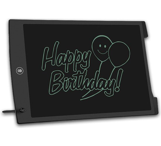 Digitale tekentablet - grafische tablet - schrijfbord met LCD scherm- memotablet - schrijfpil - 12 inch - zwart
