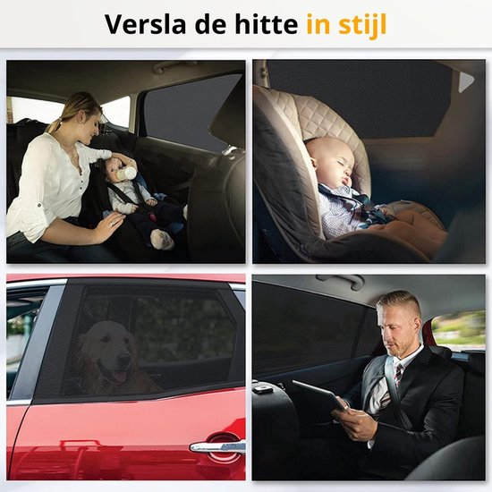 Zonnescherm auto baby - Urban State Sunshade Pro maat S - zonwering voor zijruit - UV bescherming kind