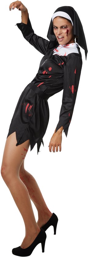 Dressforfun Griezelige non - XL - Verkleedkleding carnaval - Halloween - Verkleden - Feestkleding - Carnavalskleding - Feest - Partykleding