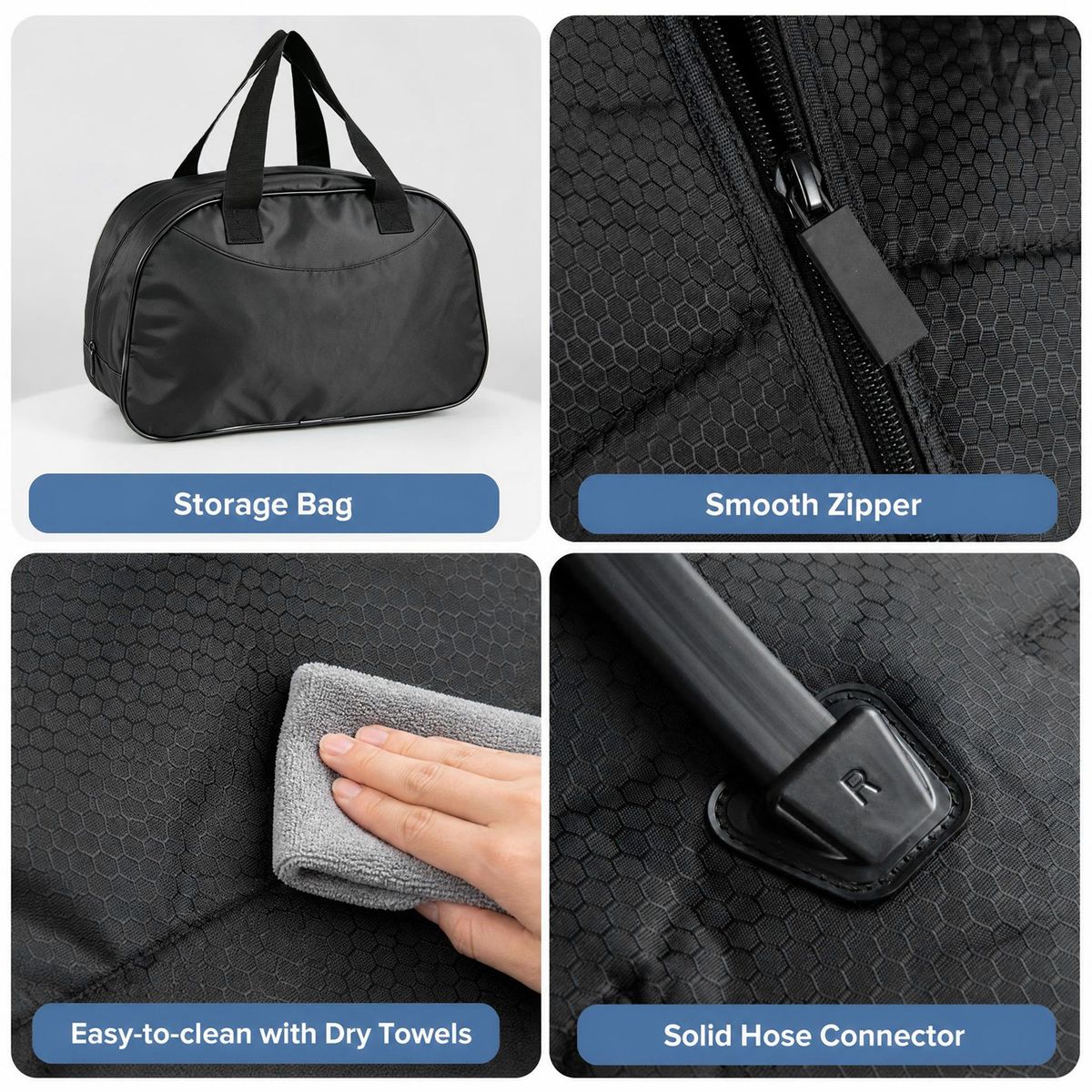 Coast Beenmassageapparaat - warmte en compressie - 6 massagemodi - zwart