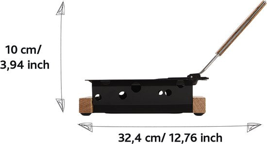 Boska Partyclette Oslo - Raclette set - Eikenhout - Anti-aanbaklaag