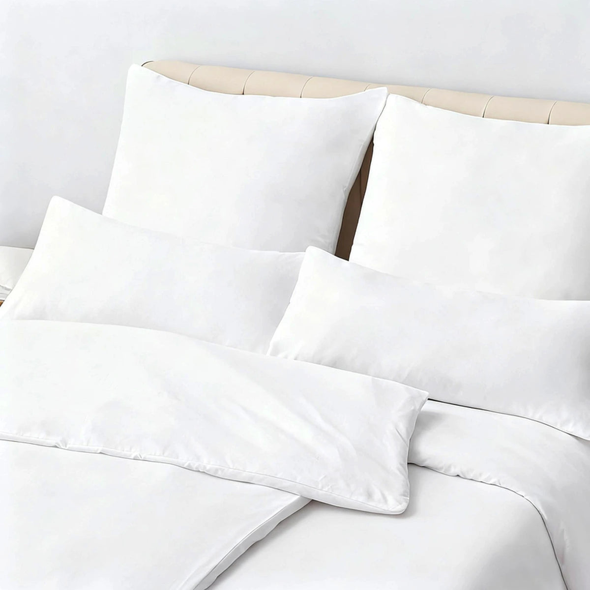 XLLX Basics Kussenslopen 65 x 65 cm - Set van 2 - 100% Katoen - Wit