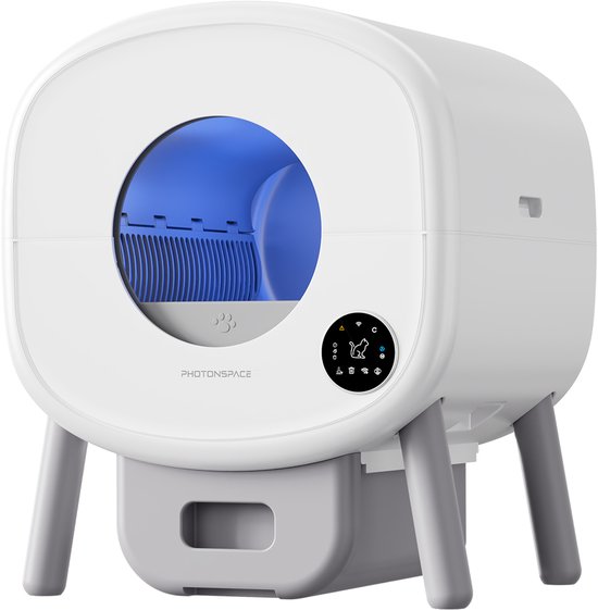 Zelfreinigende Kattenbak - Grote Capaciteit Automatische Kattenbak -XXL 95L -Electrische Kattenbak- Incl. App-Met Kattenbakmat en 3 rollen opvangzakjes