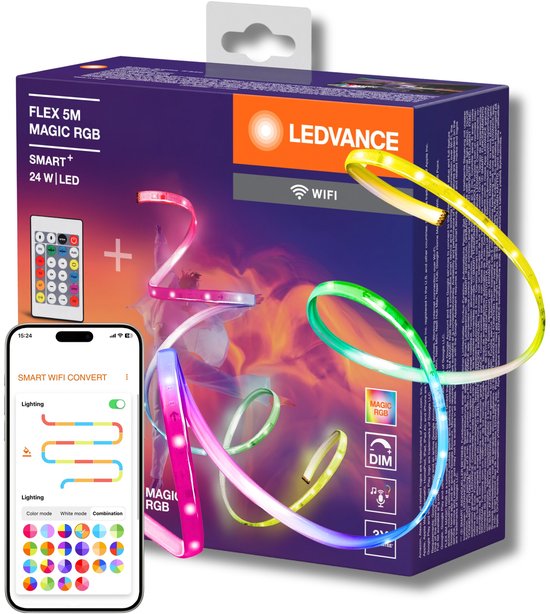 LEDVANCE SMART+ WiFi FLEX 3M LED strip, wit, 22W, 500lm