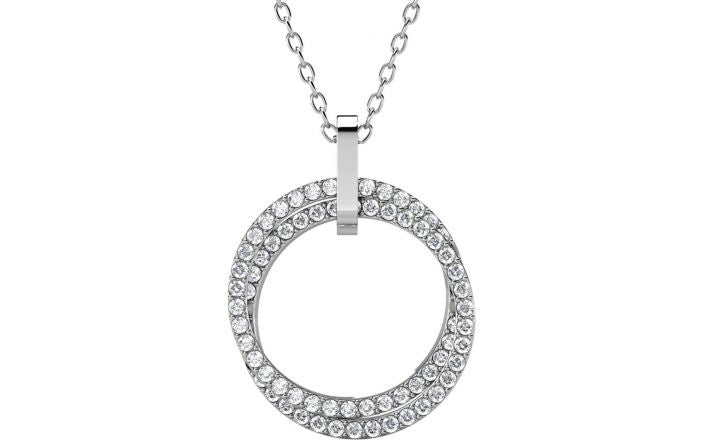 Yolora Ketting - 18K Witgoud Verguld - Incl. geschenkverpakking - Tot 45 cm - Zilverkleurig