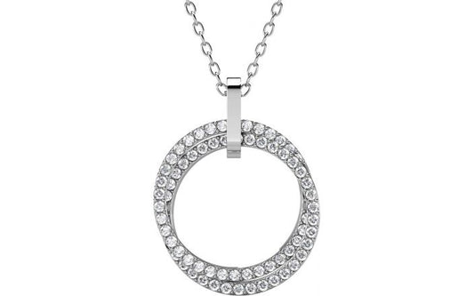 Yolora Ketting - 18K Witgoud Verguld - Incl. geschenkverpakking - Tot 45 cm - Zilverkleurig