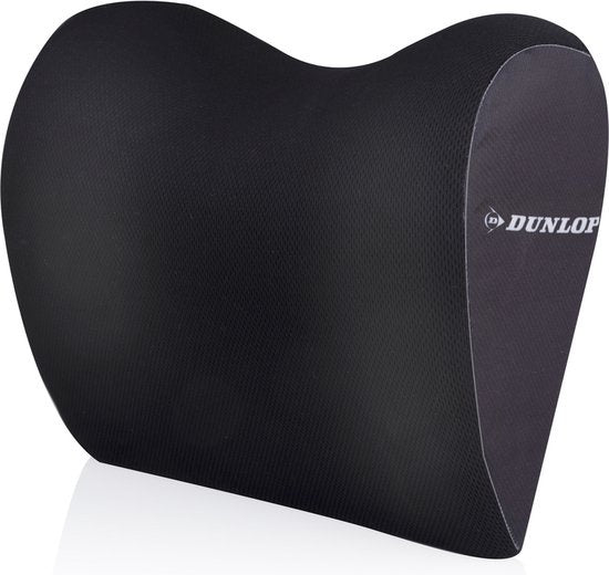 Dunlop Neksteun - Nekkussen Autostoel - 100% Memory Foam - Universele Pasvorm - Zwart