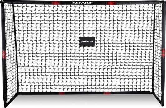 Dunlop Voetbaldoel 240 x 160 x 85 cm – Stevig Metaal – Veilig en Snel Op te Zetten – Voor Kinderen en Volwassenen - Zwart