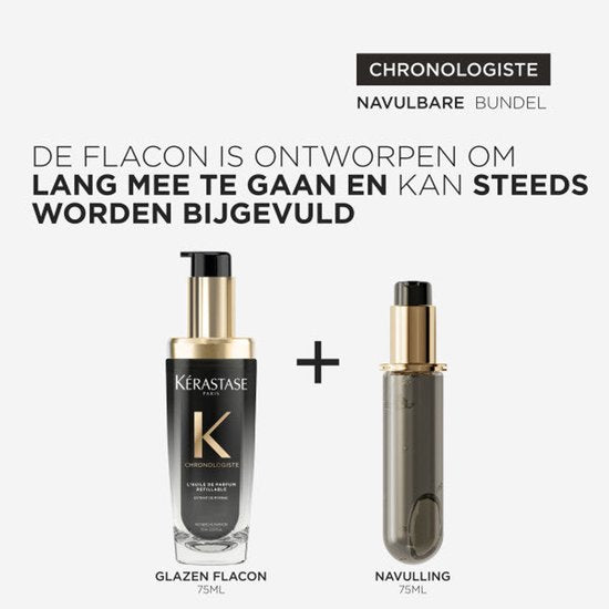 Kérastase Chronologiste L'Huile de Parfum Navulbare Olie - Voedende haarparfum - Voor alle haartypes - 75ml