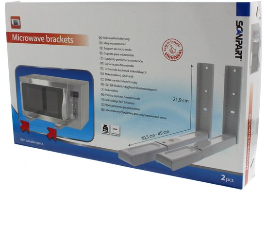Scanpart magnetron beugels - Ophang steunen - Ophangbeugel - Universeel ophangsysteem - 40 kg