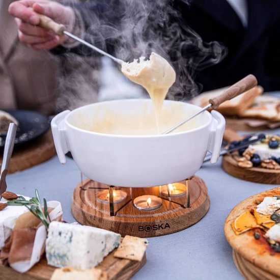 Boska Candlelight Fondue Twinkle - Voor 1.200 gram Kaasfondue - 1,6 liter