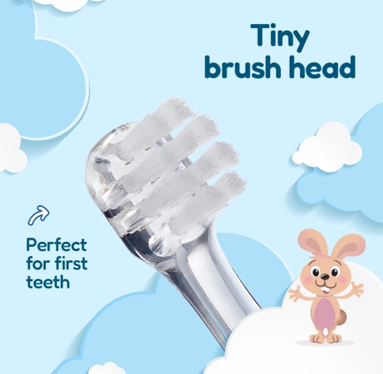 Brush-Baby BabySonic Opzetborstels - 2 Stuks - 0-18 Maanden - Vervangende Opzetborstels met LED