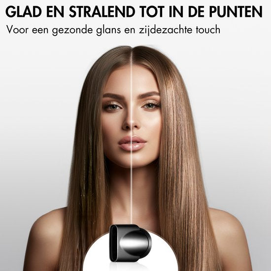 Sansbeauté® Föhn met Diffuser - Krullen - 110.000RPM - Ionische Haardroger met Borstel - 4 Opzetstukken – Reisföhn - Krul Feun Set - Sèche Cheveux - Haarföhn met Defuser - Hair Blow Dryer - 1600W