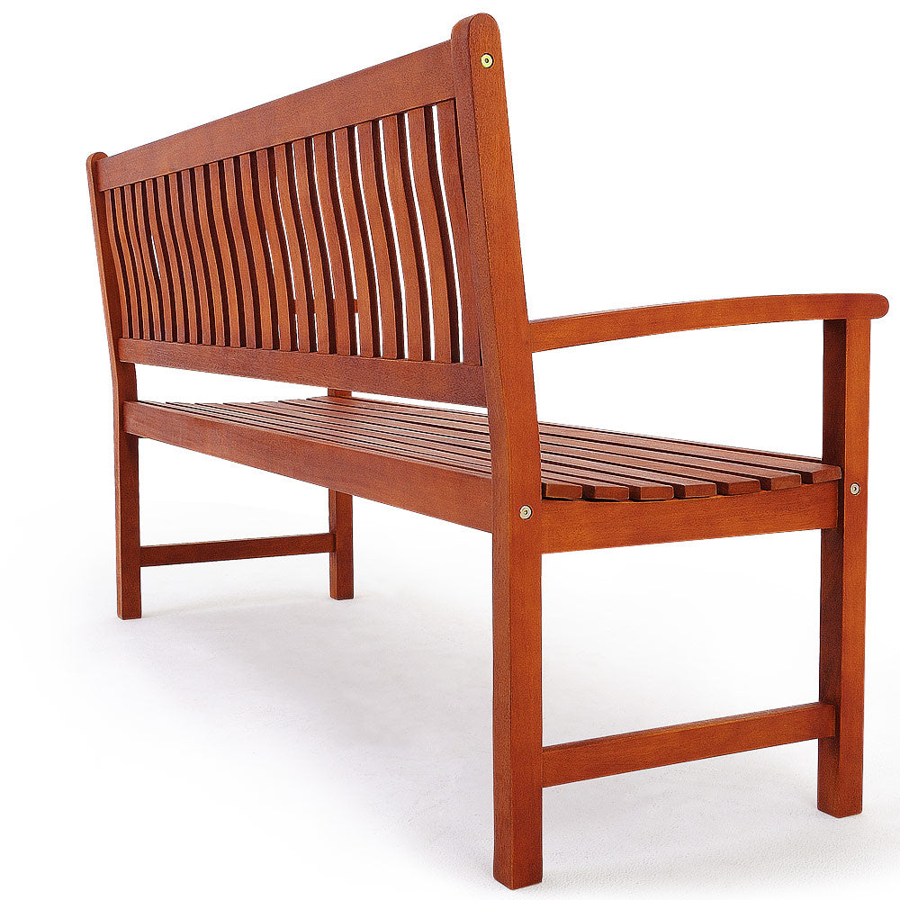 Casaria Tuinbank Maxima - 3-zits 152 cm FSC®-Gecertificeerd – Bruin