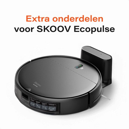 Ecopulse onderdelen - 2x Mop - 2x Borstel - 2x Filters - Robotstofzuiger - Skoov