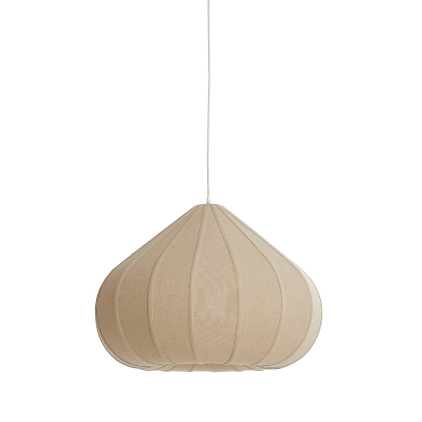 ZUBEDA Hanglamp - Ø60x42,5 cm - linnen naturel