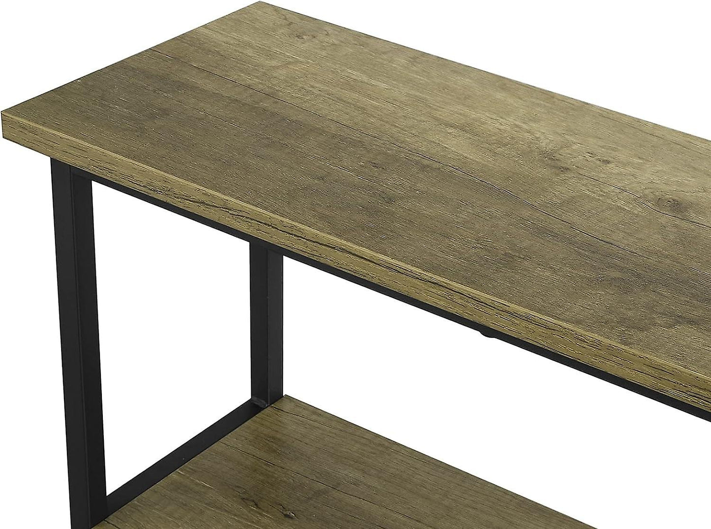 SoBuy Bijzettafel met 3 planken - Max. 50 kg - 120 x 20 x77 cm - Modern