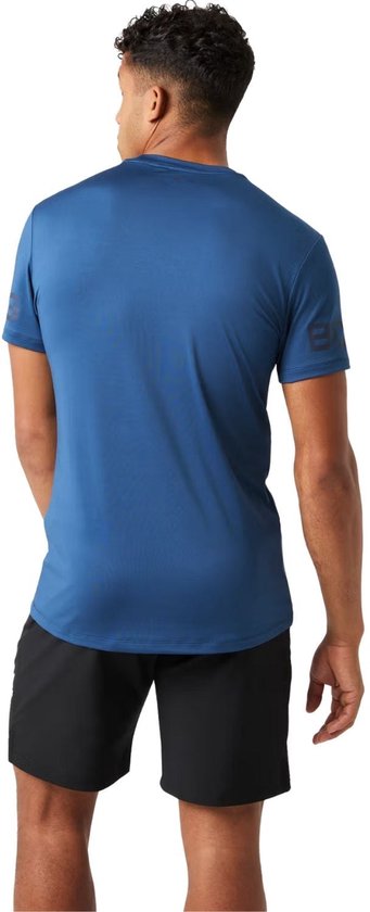 Björn Borg Sportshirt Heren Korte Mouw - Wit - Gerecycled Polyester - Maat L